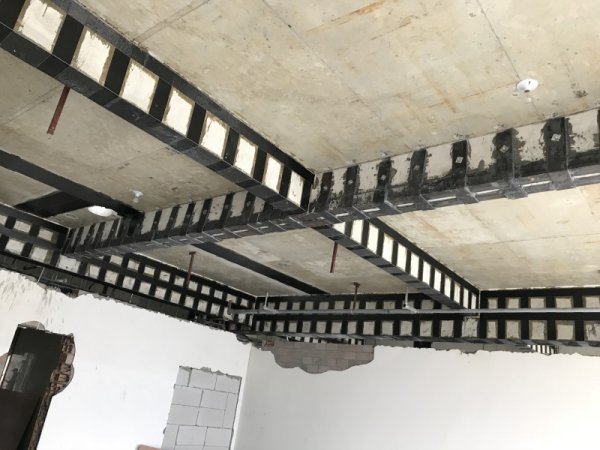 碳纖維布加固施工照片